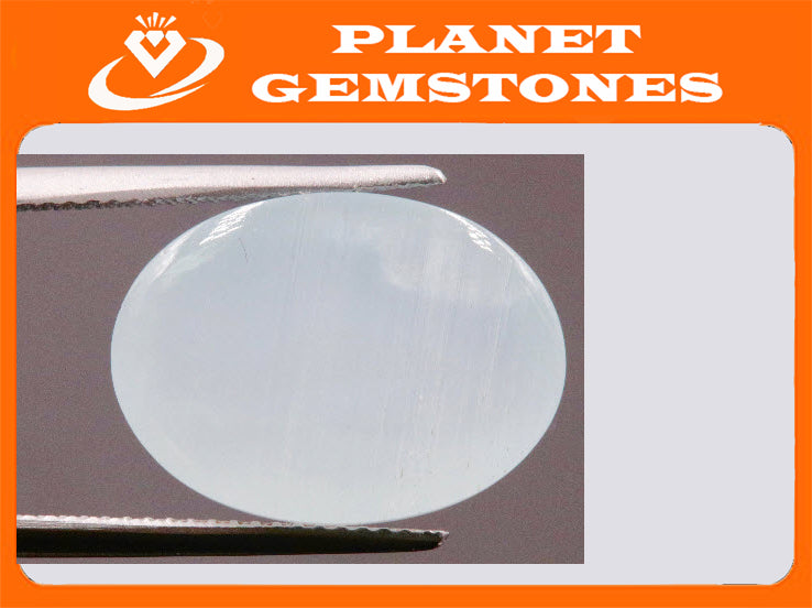 Natural Aquamarine OV 18X13mm 9.0ct SKU:113030-Aquamarine-Planet Gemstones