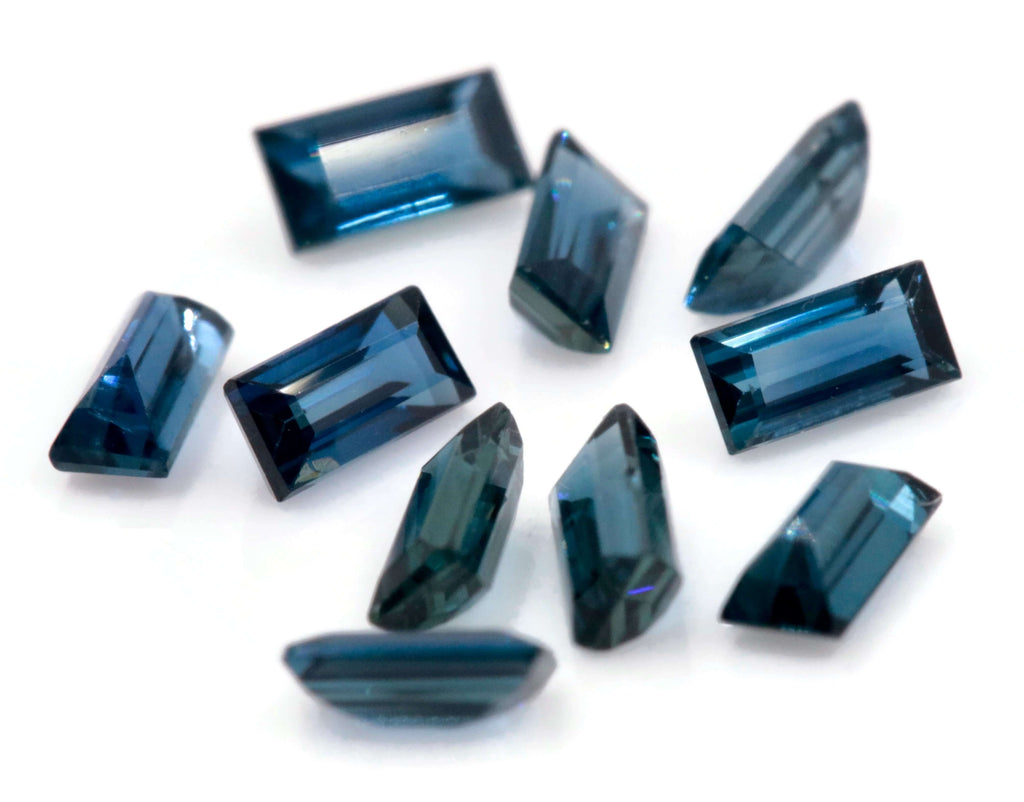 Natural Blue Sapphire Baguette Gemstone Genuine Sapphire Baguette Sapphire Certified sapphire Ceylon sapphire 0.14cts 4x2mm SKU:114597-Sapphire-Planet Gemstones