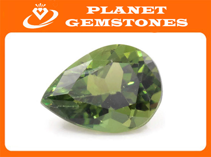 Natural Tourmaline Green Tourmaline DIY Jewelry Supply Tourmaline October birthstone Genuine Tourmaline Tourmaline 1.93ct 9.5x7mm-Tourmaline-Planet Gemstones
