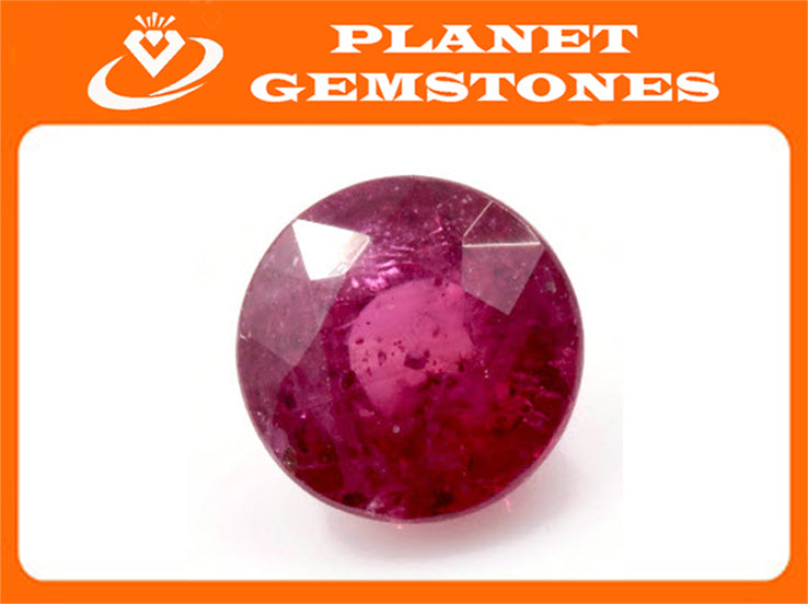 Red Sapphire Round 5mm-Planet Gemstones