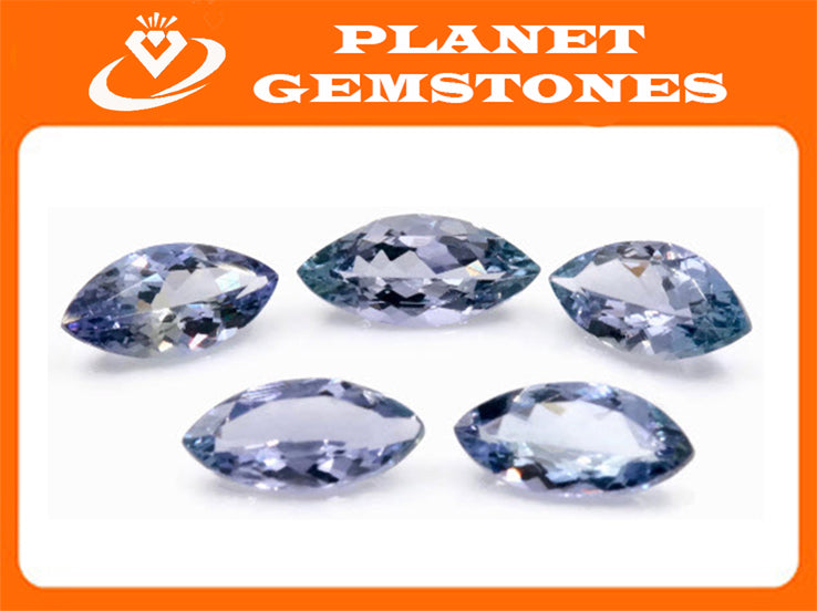 Natural tanzanite Tanzanite Gemstone December birthstone DIY Jewelry Tanzanite tanzanite DIY Jewelry Supplies MQ 10x5mm-Tanzanite-Planet Gemstones