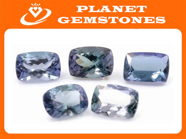 Tanzanite Cushion 7x5mm-Tanzanite-Planet Gemstones