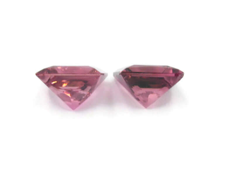 Tourmaline loose tourmaline faceted Tourmaline Pink tourmaline tourmaline stone tourmaline pair 7mm 3.36cts SKU:110084-Tourmaline-Planet Gemstones