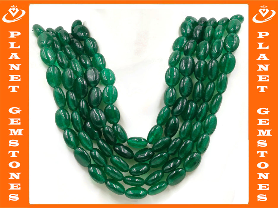 Natural Emerald Green Jade Necklace Green Jade Necklace Emerald Green Jade Beads Green Gemstone beads Jade stone beads SKU:113213,114637-Emerald-Planet Gemstones