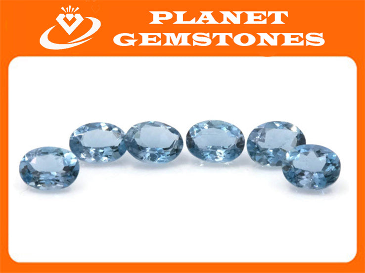 Aquamarine Oval 5x4mm-Aquamarine-Planet Gemstones