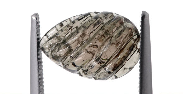 Natural Tourmaline Green Black Tourmaline DIY Jewelry Supply Tourmaline October birthstone Genuine Tourmaline carved 3.59ct 13x9mm-Tourmaline-Planet Gemstones