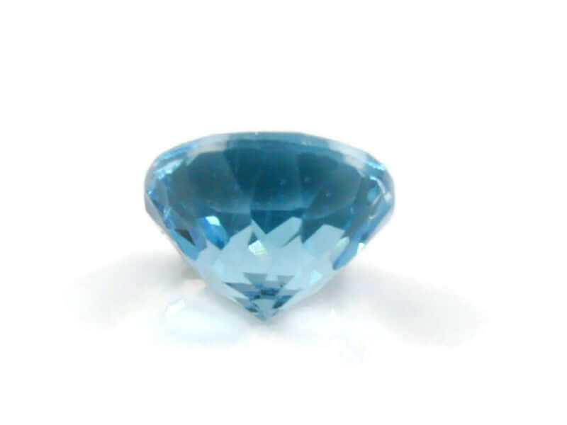 Natural Blue Topaz Gemstone Genuine Blue Topaz Faceted November Birthstone Blue Topaz Sky Blue Topaz Round 9.00 mm 3.55ct SKU:114602-Blue Topaz-Planet Gemstones