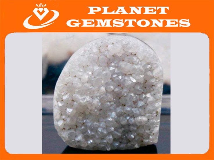 Natural Druzy Gemstone druzy stone loose gemstone druzy stone druzy cabochon Druzy White Stone 25x22mm DIY Jewelry 79 DIY Jewelry Supplies-Planet Gemstones