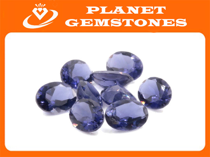 Natural Iolite Gemstone Faceted Iolite Stone Iolite Faceted Loose Iolite Vettrigemsusa 6x4mm Iolite Loose Stone DIY Jewelry Supplies 0.63ct-Planet Gemstones