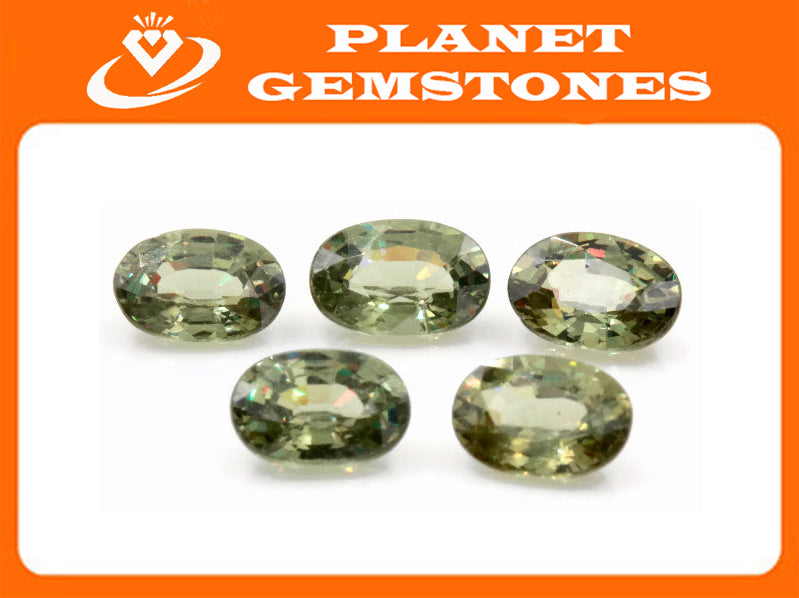 Demantoid Garnet Oval 4x6mm-Planet Gemstones