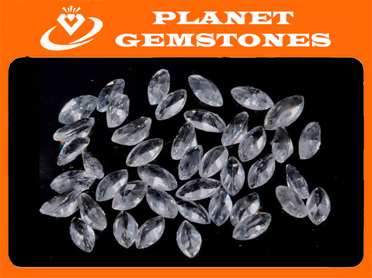 Natural White sapphire 4X2mm 0.61ct Sapphire Gemstone Faceted Sapphire Loose Stone September Birthstone White Sapphire-Sapphire-Planet Gemstones