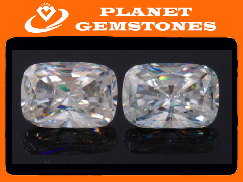 Moissanite Gemstone for wedding ring diamond alternative moissanite DIY jewelry supplies Moissanite Forever one 7x5mm 0.75ct-Planet Gemstones