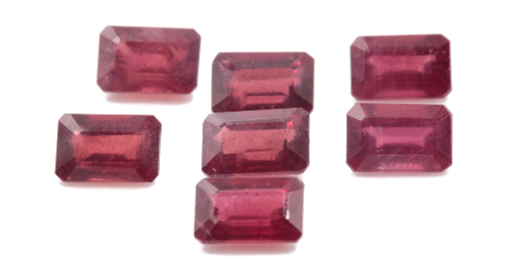 Natural Ruby Ruby Gemstone DIY Jewelry Ruby Loose Stone July Birthstone Ruby Natural Gemstone Faceted Ruby Ruby Octagon 0.90ct 6x4mm-Ruby-Planet Gemstones