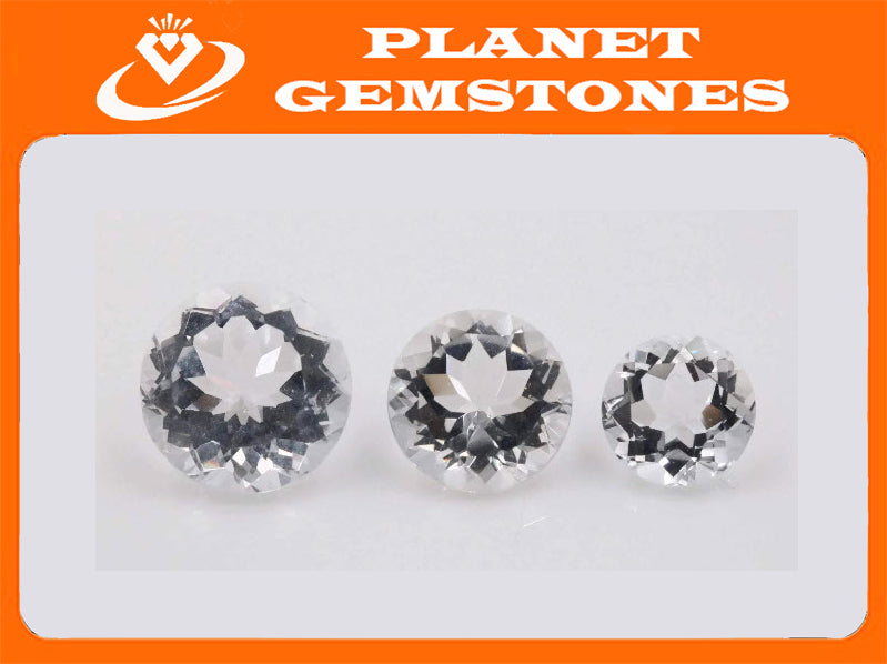 Rock Crystal Round 10-14mm-Planet Gemstones