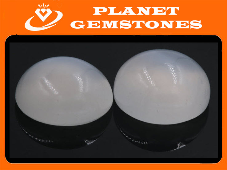 Moonstone cabs 13mm-Planet Gemstones
