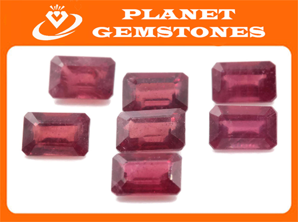 Ruby Octagon 6x4mm-Ruby-Planet Gemstones