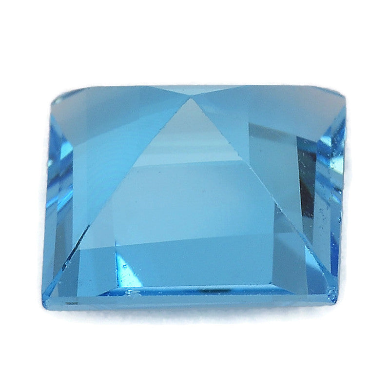 Natural Blue Topaz Gemstone Genuine Blue Topaz Faceted November Birthstone Blue Topaz Swiss Blue Topaz Square 7mm 2.03cts SKU:114489-Blue Topaz-Planet Gemstones