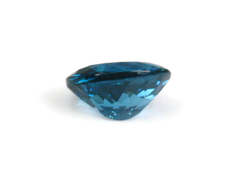 Natural Blue Topaz Gemstone Genuine Blue Topaz Faceted November Birthstone Blue Topaz London Blue Topaz Oval 9x11mm 3.18cts SKU:114632-Blue Topaz-Planet Gemstones