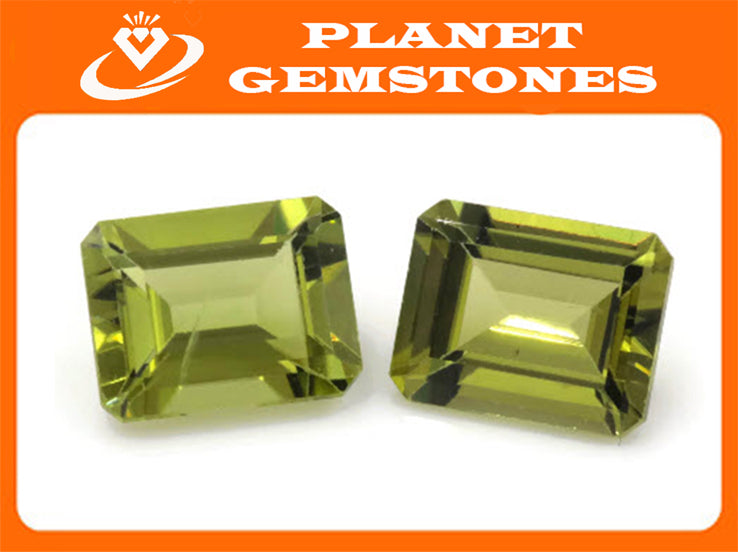 Natural Green Peridot Gemstone 4.83ct 9x7mm Cushion August Birthstone DIY Jewelry Supplies Peridot Genuine Peridot Loose Gemstone-Planet Gemstones