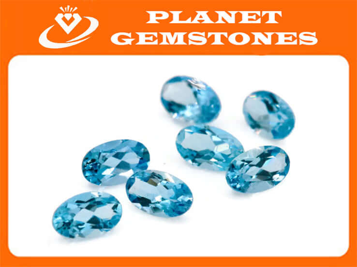 Aquamarine Natural Aquamarine March Birthstone DIY Jewelry Supplies Aquamarine Gemstone Blue Aquamarine Genuine Aquamarine 5x3mm 0.60ct 3PCS-Aquamarine-Planet Gemstones