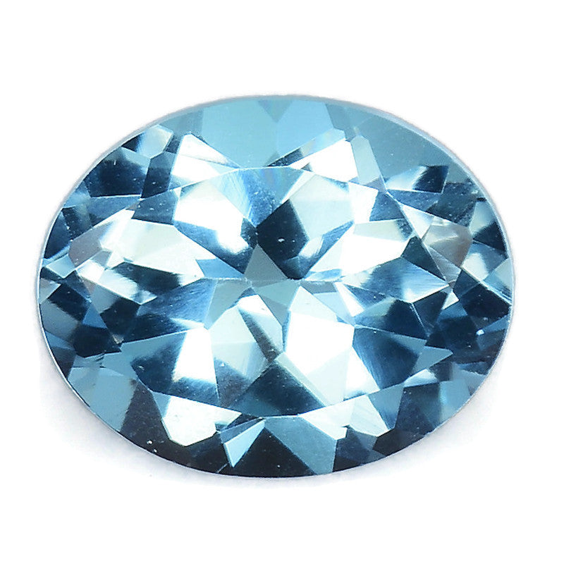 Topaz Oval 11x9mm-Blue Topaz-Planet Gemstones
