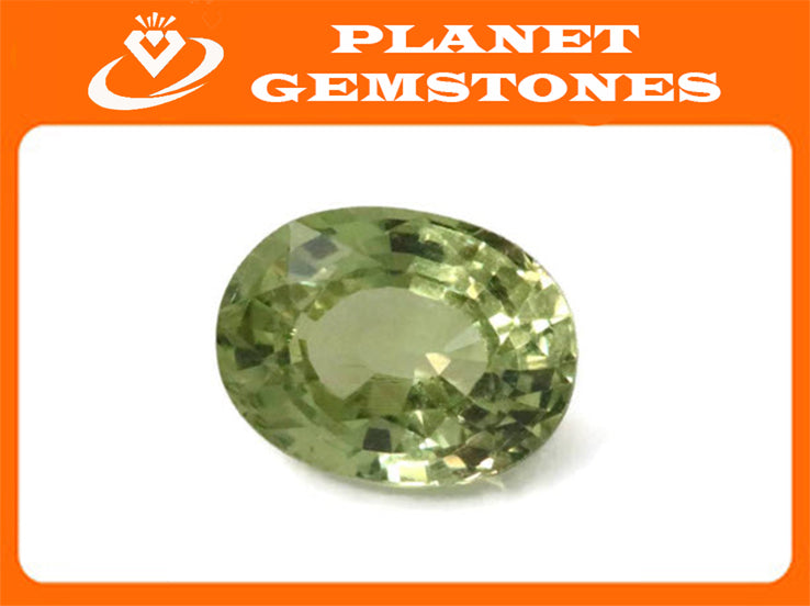 Natural Grossular Garnet January Gemstone January Birthstone Green Garnet 8x6mm Grossular Garnet Loose Stone SKU:00104312-Planet Gemstones