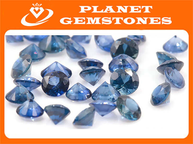 Blue Sapphire RD 2mm 1.0ct Sapphire Gemstone Genuine Sapphire Sapphire Jewelry loose sapphire Birthstone wedding gemstone SKU:113038-Planet Gemstones