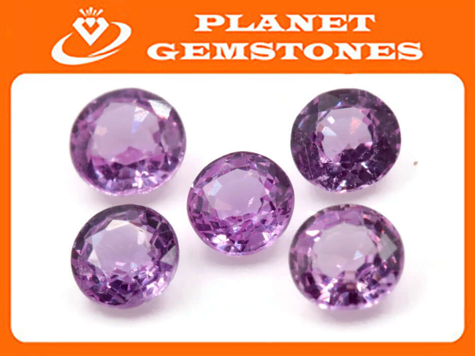 Pink Sapphire Round 4mm-Sapphire-Planet Gemstones