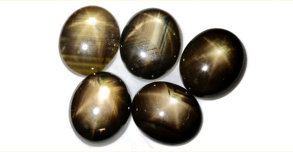 Natural Sapphire Star Sapphire Black Star Sapphire September Birthstone Golden Star Sapphire 3.90ct 9x11mm DIY Jewelry Supplies-Planet Gemstones