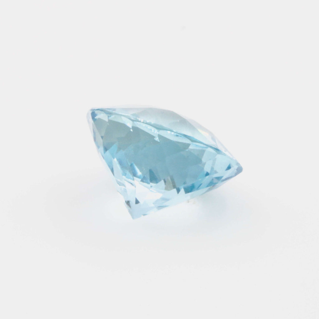 Natural Blue Aquamarine Faceted Gemstone Fine Round Cut Genuine Aquamarine March Birthstone Loose Round Aquamarine Stone 7.12 ct SKU 115564-Aquamarine-Planet Gemstones