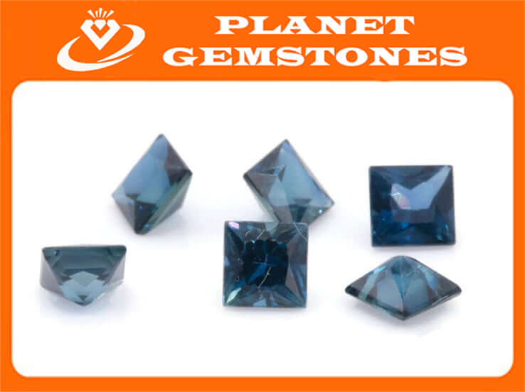 Blue Sapphire 3mm 0.20ct Square Cushion Sapphire Gemstone Genuine Sapphire for Sapphire Jewelry loose sapphire Birthstone wedding gemstone-Planet Gemstones