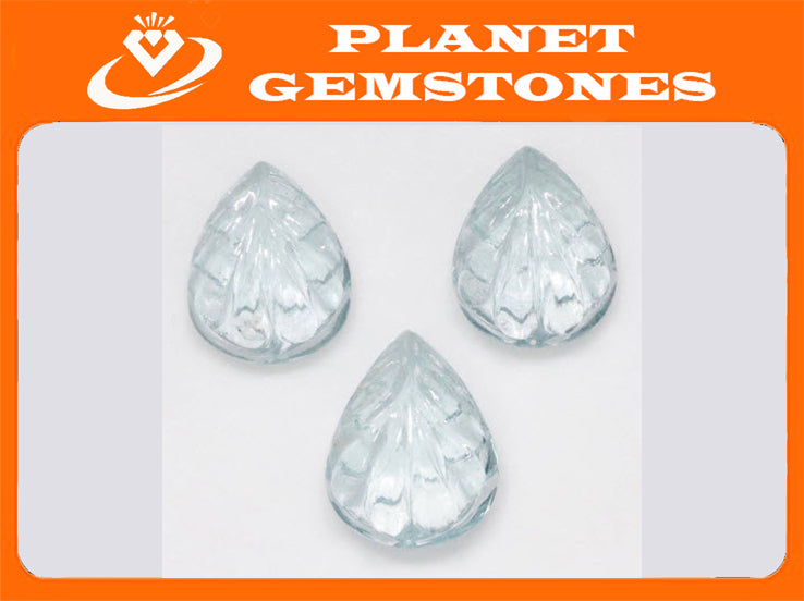 Aquamarine Carved Cabochon-Aquamarine-Planet Gemstones