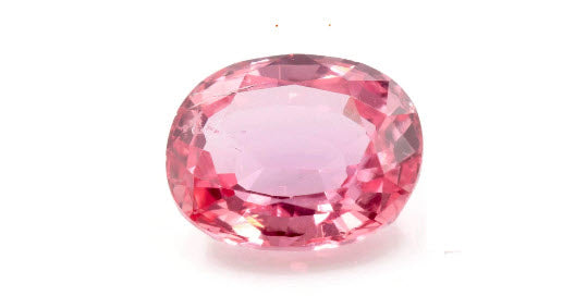 Natural Padparadscha sapphire 6.9x5.7mm 1.20ct Sapphire Gemstone Jewelry September Birthstone wedding gemstone SKU: 112914-Planet Gemstones