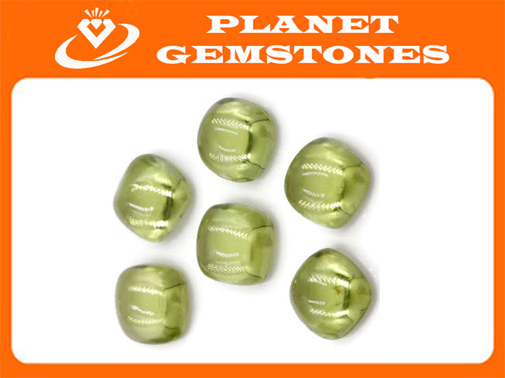 Peridot Cushion 7mm-Planet Gemstones