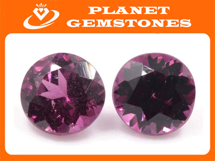Rhodolite Garnet Round 6mm-Planet Gemstones