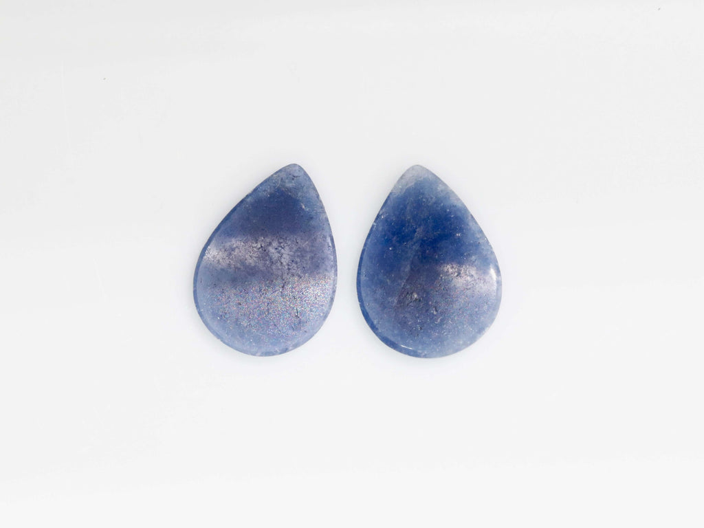 Natural Sapphire Pair Gemstone Pair Loose Sapphire Faceted Rose Cut Sapphire Pair Blue Sapphire Loose Blue Gemstone Sapphire SKU 105667-Sapphire-Planet Gemstones