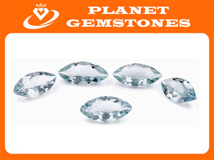 Natural Aquamarine 12x6mm 1.25ct-Aquamarine-Planet Gemstones