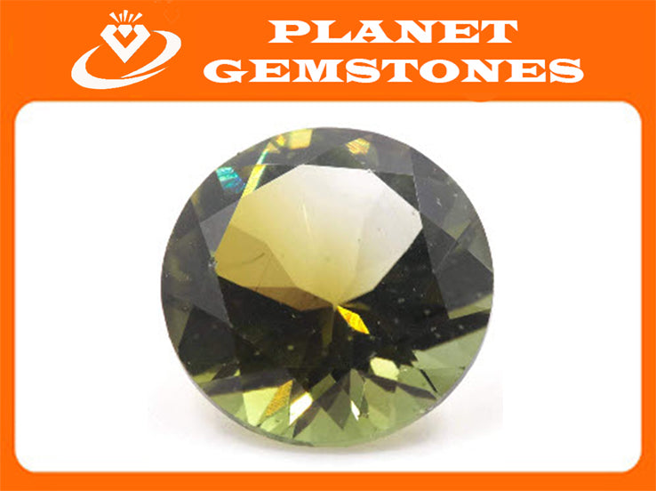 Green Tourmaline Round 11mm-Tourmaline-Planet Gemstones
