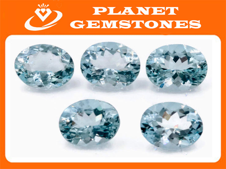 Natural Aquamarine 9x7mm 1.57ct-Aquamarine-Planet Gemstones