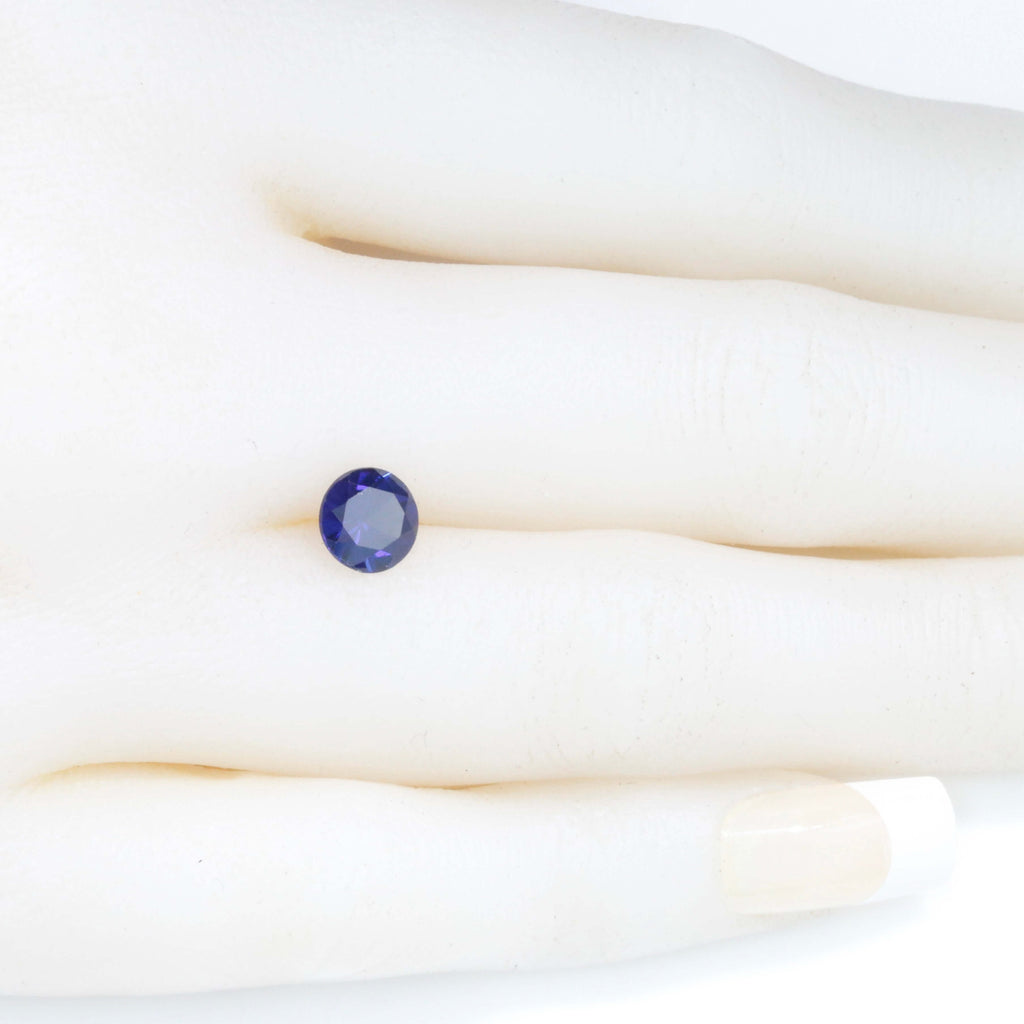 Loose Sapphire Gemstone Round Loose Gemstone Round Sapphire Blue Sapphire Faceted Sapphire Gemstone Loose Blue 6mm Round Sapphire Corundum Sapphire SKU 110302-Sapphire-Planet Gemstones
