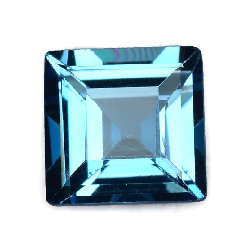 Topaz Square 6mm-Blue Topaz-Planet Gemstones