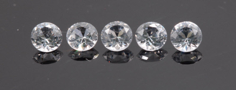 White sapphire Round 3.5mm-Planet Gemstones