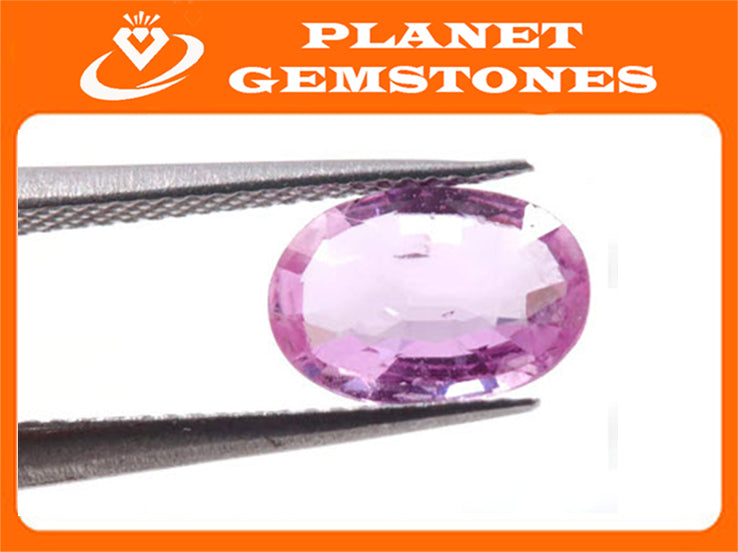 Natural Pink Sapphire Ov 7x5mm 0.90ct September Birthstone Sapphire Gemstone DIY Jewelry Supply Sapphire healing stone sapphire SKU:113134-Planet Gemstones