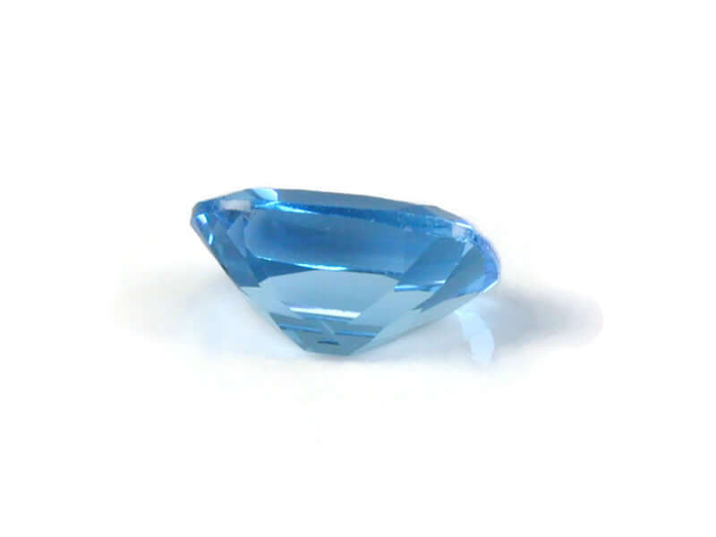 Natural Blue Topaz Gemstone Genuine Blue Topaz Faceted November Birthstone Blue Topaz Swiss Blue Topaz Cushion 9x11mm 4.15cts SKU:114625-Blue Topaz-Planet Gemstones