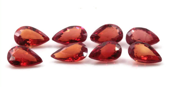 Natural Sapphire Sapphire Gemstone Faceted Sapphire Loose Stone loose sapphire Birthstone Sapphire Red Sapphire Pear shaped 0.45ct 6x4mm-Planet Gemstones