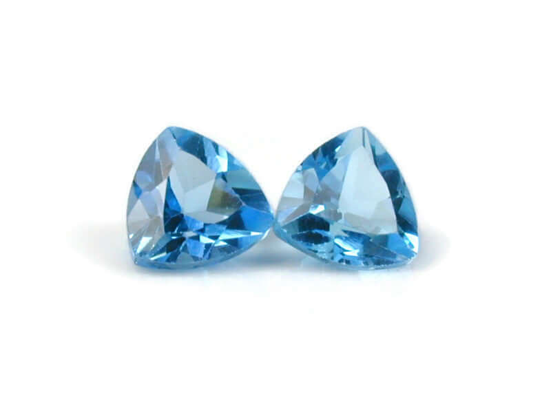 Topaz Trillion 6mm-Blue Topaz-Planet Gemstones