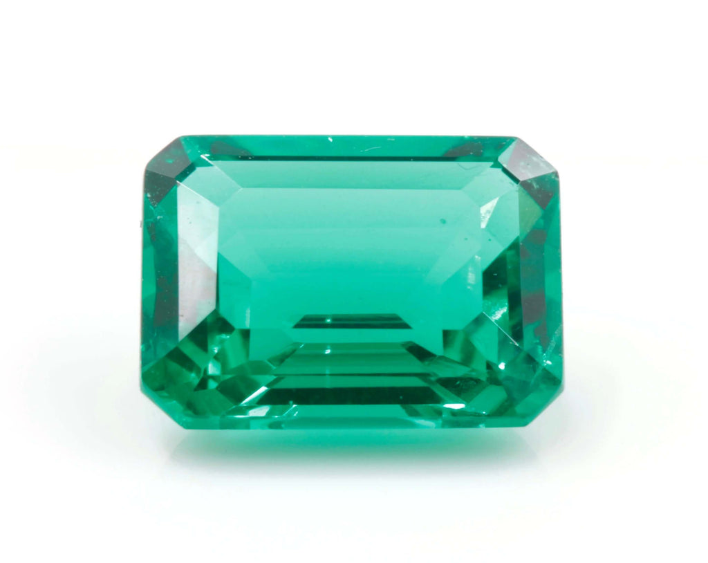 Created Emerald Loose Emerald May Birthstone Emerald Emerald Gemstone Emerald Green Emerald Ocatagon 9x7mm SKU:114538-Emerald-Planet Gemstones