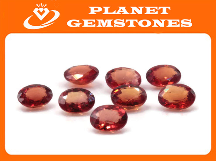 Natural Sapphire Sapphire Gemstone Faceted Sapphire Loose Stone loose sapphire Birthstone Sapphire Red Sapphire oval shaped 0.40ct 5x4mm-Planet Gemstones