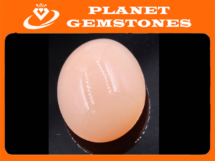 Natural Moonstone Orange moonstone Moonstone June Birthstone Moonstone DIY jewelry Supplies Moonstone OV 20x15mm Approx 9ct SKU:113198-Planet Gemstones