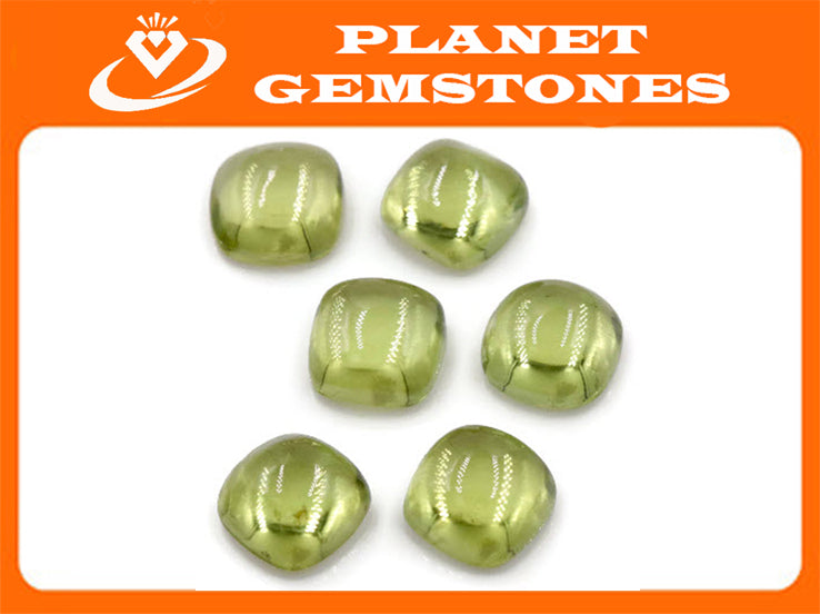 Peridot Cushion 6mm-Planet Gemstones